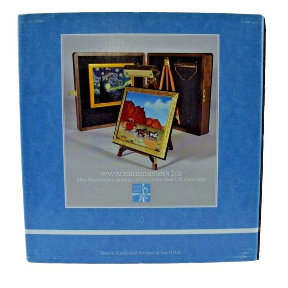 Out of the Blue Mini Masters Thomas Kinkade Miniature Fine Art with Easel - Picture 3 of 8